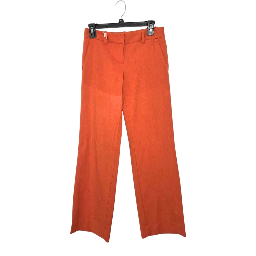 The Limited Burnt Orange Women's Wide Leg Trousers Petite Size 0